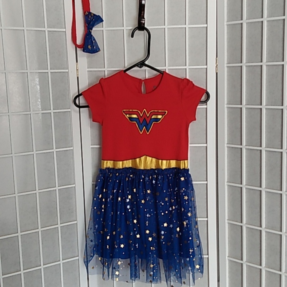 *Girls DC Wonder woman costume‎ w/ headband